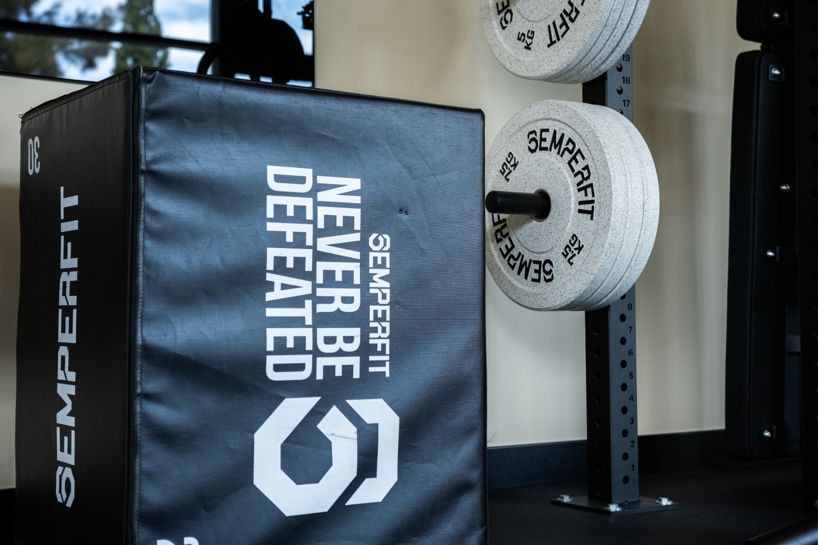 Caixa e discos de treino Semperfit